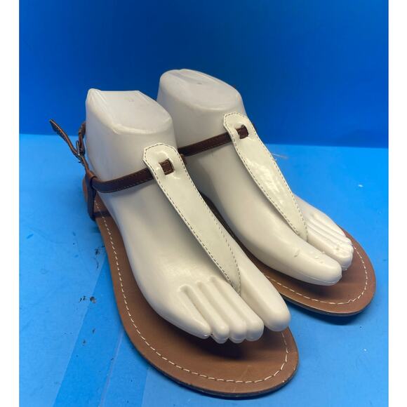 American Eagle Women's sz 8 Ankle Strap Thong Sandals Summer Beach Vacation - Picture 1 of 10